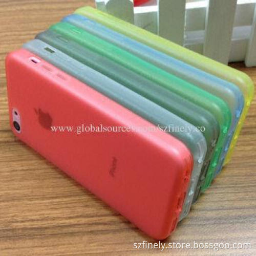 TPU Case for iPhone 5C, Matte Finished with Dust-proof Plug, Simple and Good Texture